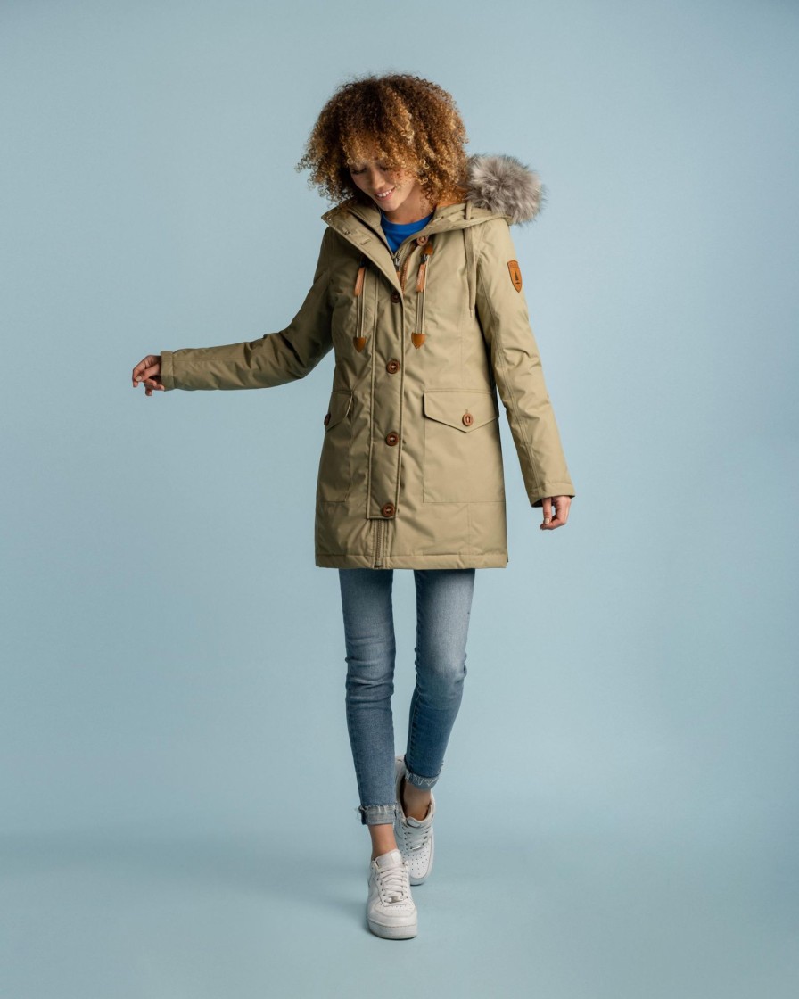 Women Wanakome Outerwear | Hermione Khaki Parka