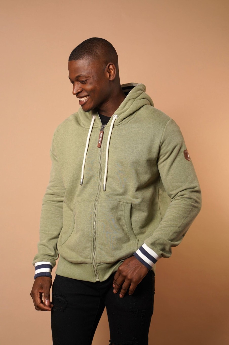 Men Wanakome Hoodies | Sophar Surplus Zip Hoodie Green