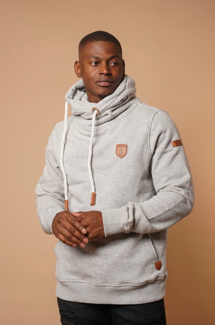 Men Wanakome Hoodies | Olympus Light Heather Hoodie Grey