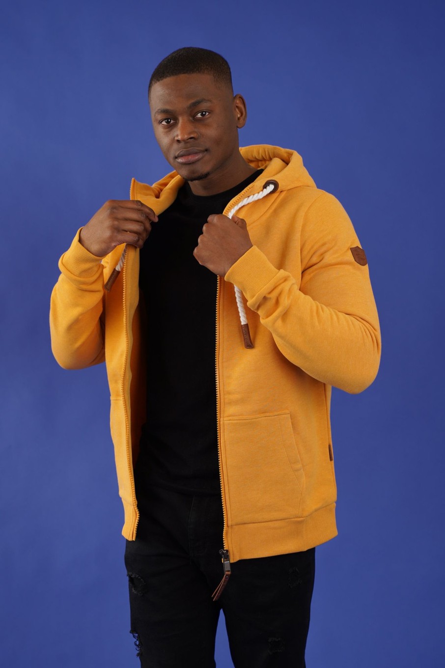 Men Wanakome Hoodies | Zeus Sunflower Zip Hoodie Yellow