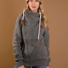 Women Wanakome Hoodies | Athena Dark Heather Hoodie Grey