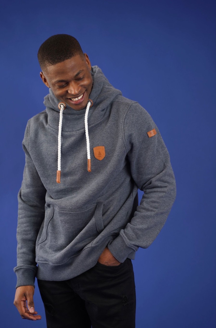 Men Wanakome Hoodies | Cascade Navy Hoodie