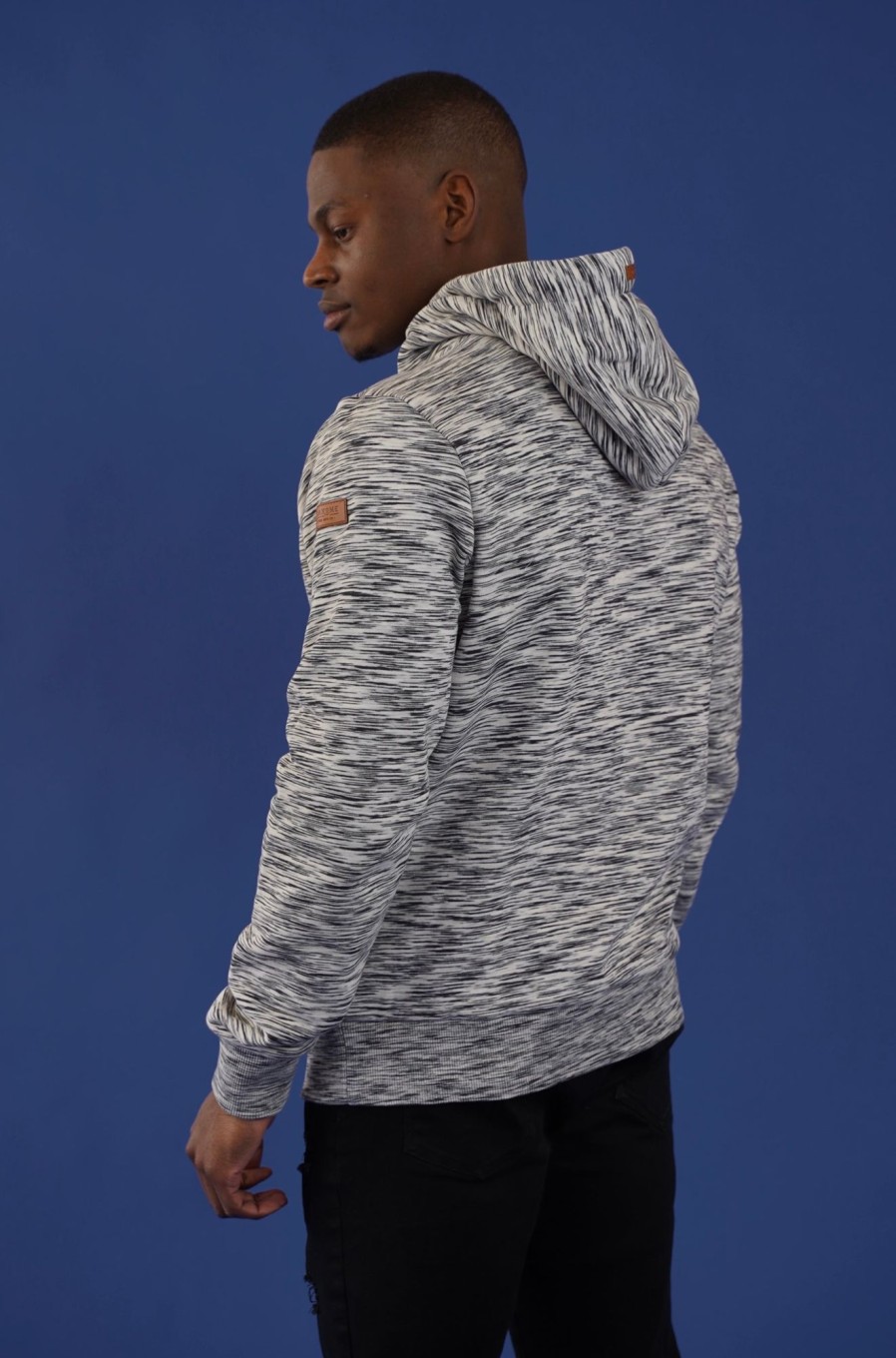 Men Wanakome Hoodies | Cascade Space Dye Grey