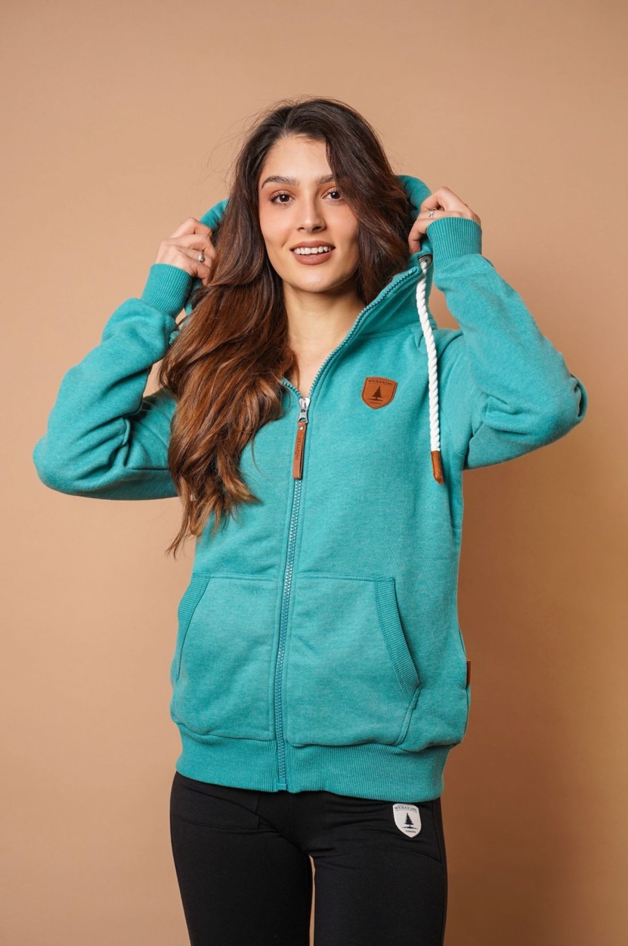 Women Wanakome Hoodies | Hera Lake Zip Hoodie Blue