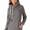 Women Wanakome Hoodies | Artemis Dark Heather Hoodie Grey