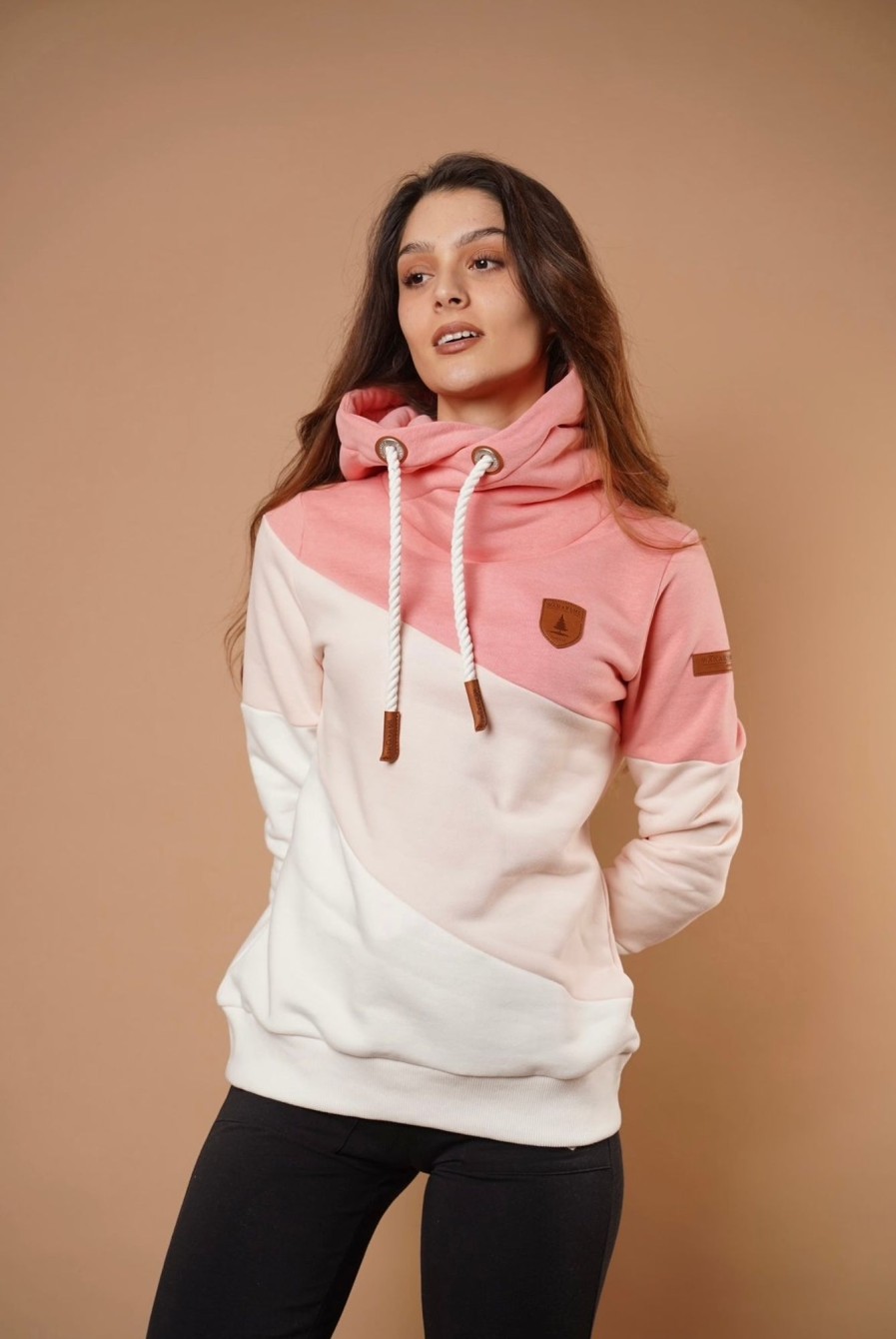 Women Wanakome Hoodies | Selene Guava Mix Hoodie Pink