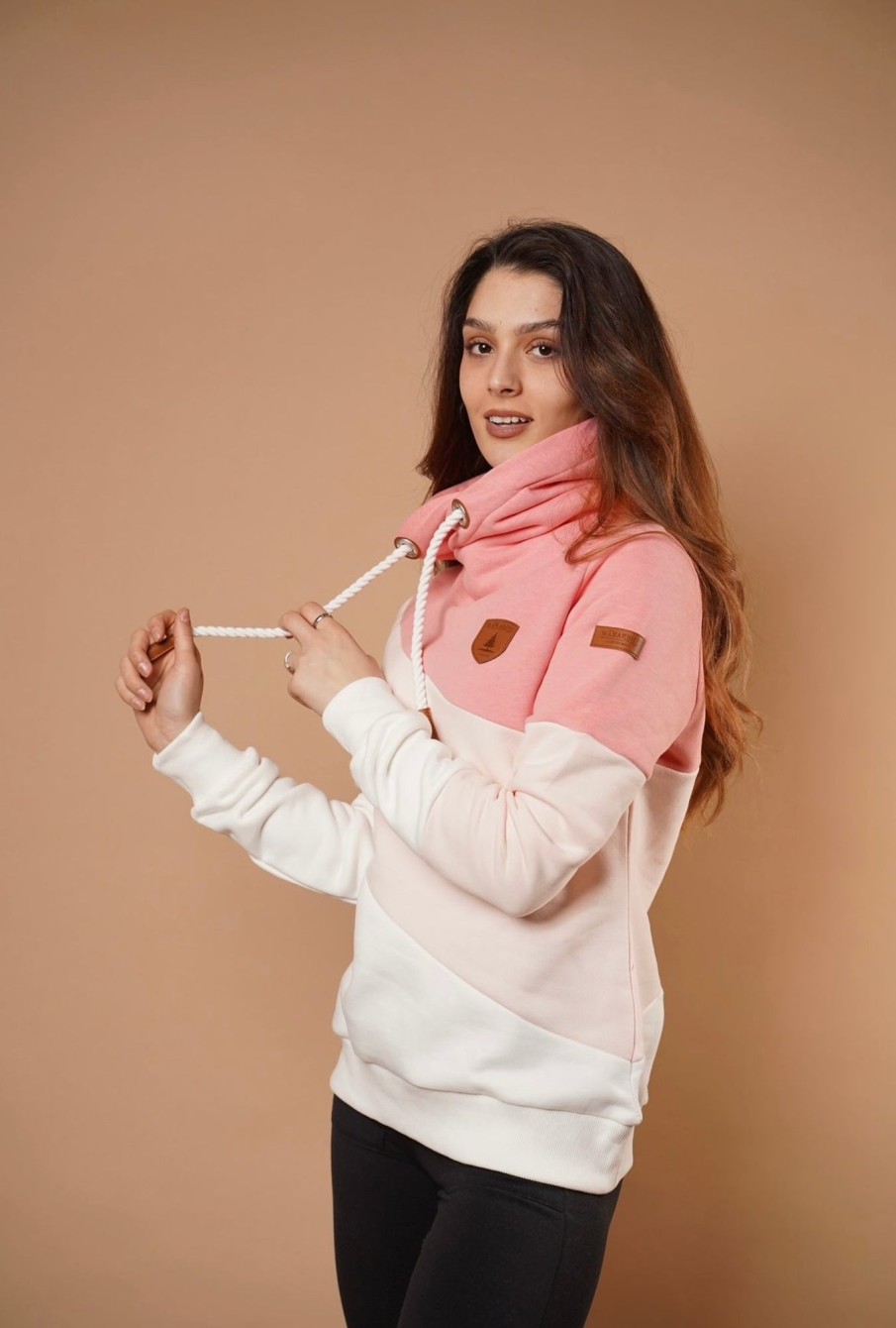 Women Wanakome Hoodies | Selene Guava Mix Hoodie Pink