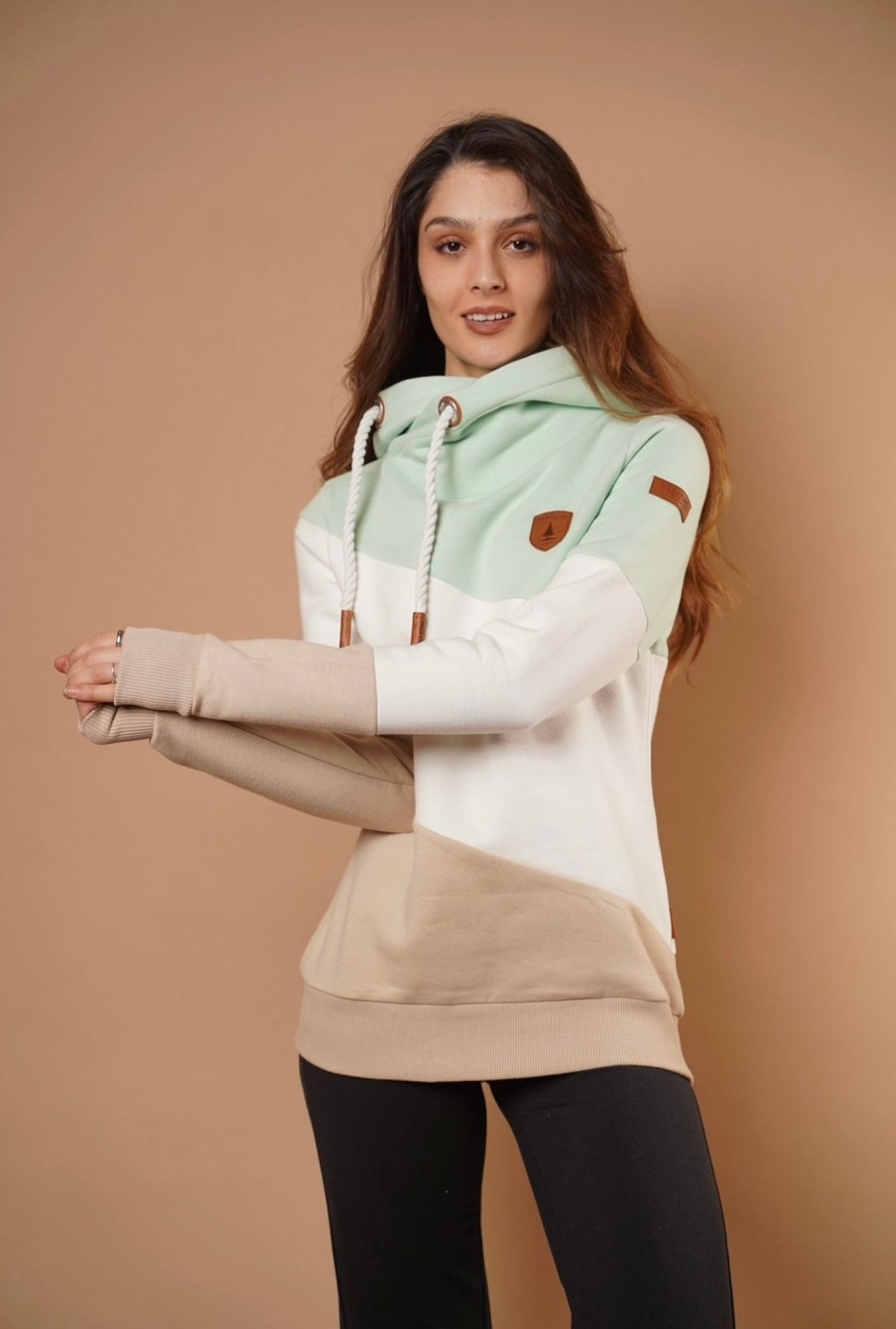 Women Wanakome Hoodies | Selene Cucumber Mix Hoodie Green