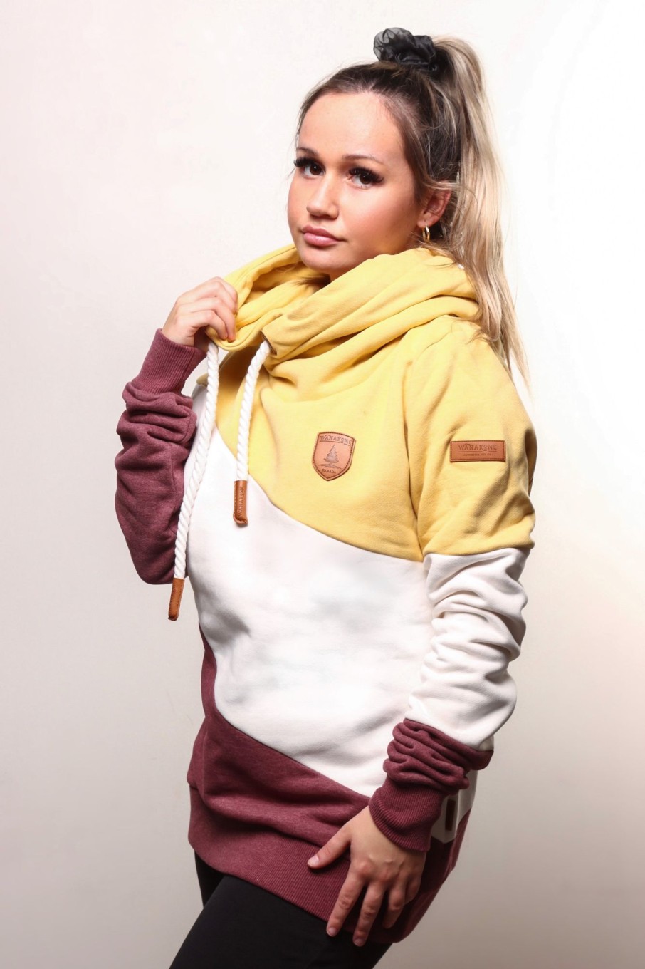 Women Wanakome Hoodies | Selene Gold Mix Hoodie