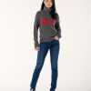 Women Wanakome Sweaters | Avril Dark Heather Sweater Grey