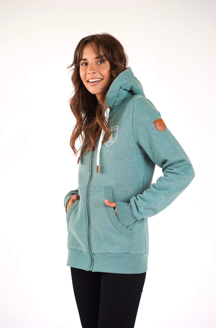 Women Wanakome Hoodies | Alina Sage Hoodie Green