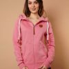 Women Wanakome Hoodies | Hera Punch Zip Hoodie Pink