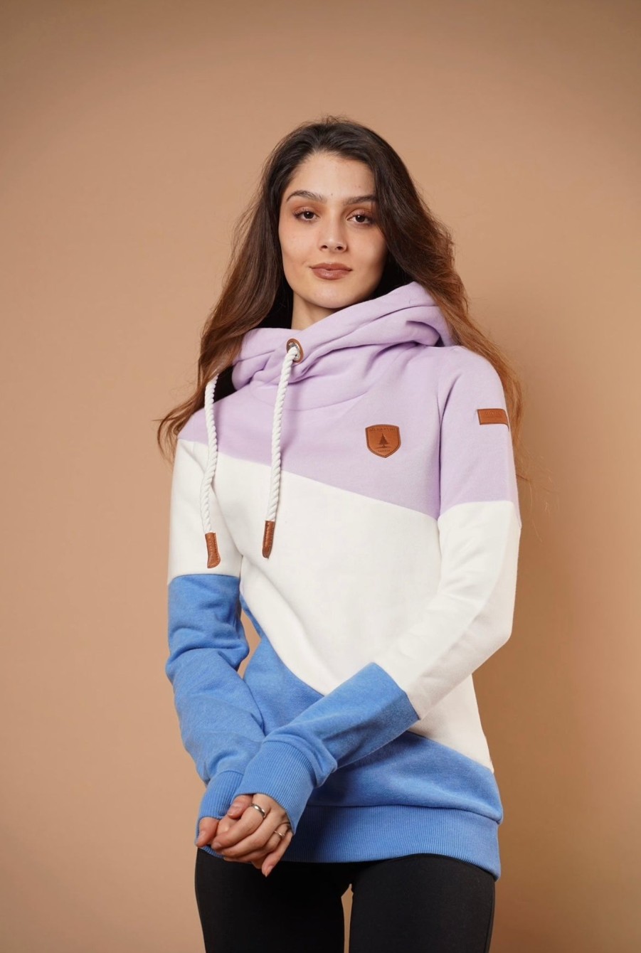 Women Wanakome Hoodies | Selene Lilac Mix Hoodie Purple