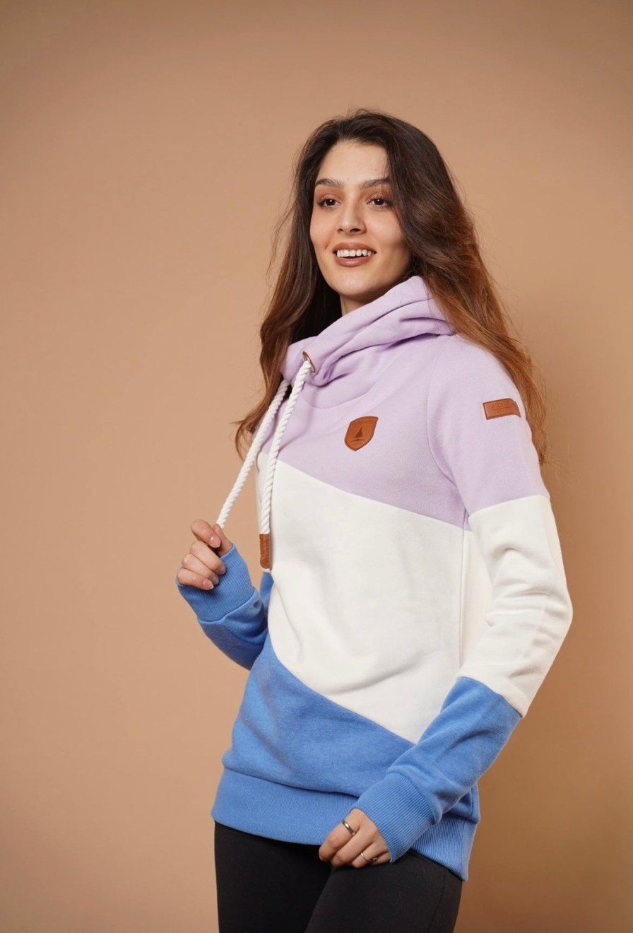 Women Wanakome Hoodies | Selene Lilac Mix Hoodie Purple