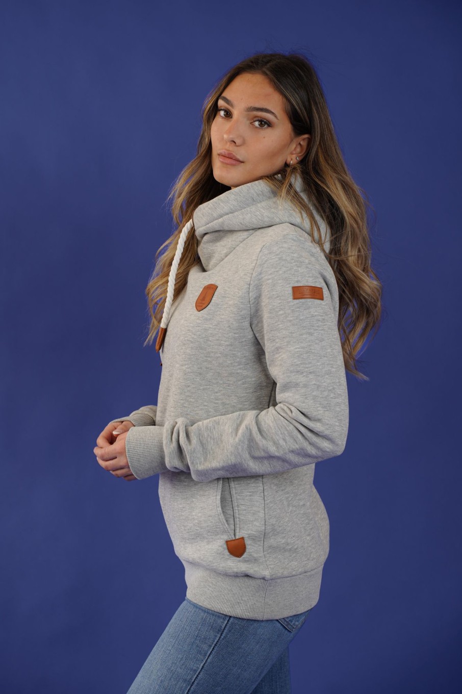 Women Wanakome Hoodies | Artemis Light Heather Hoodie Grey