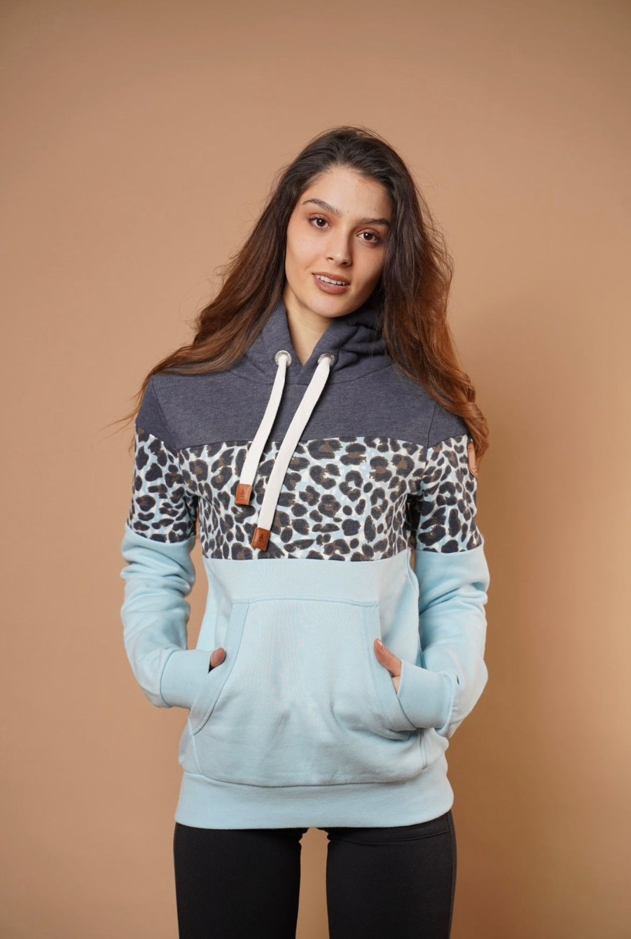 Women Wanakome Hoodies | Lucia Mix Hoodie Navy