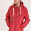 Men Wanakome Hoodies | Zeus Crimson Zip Hoodie