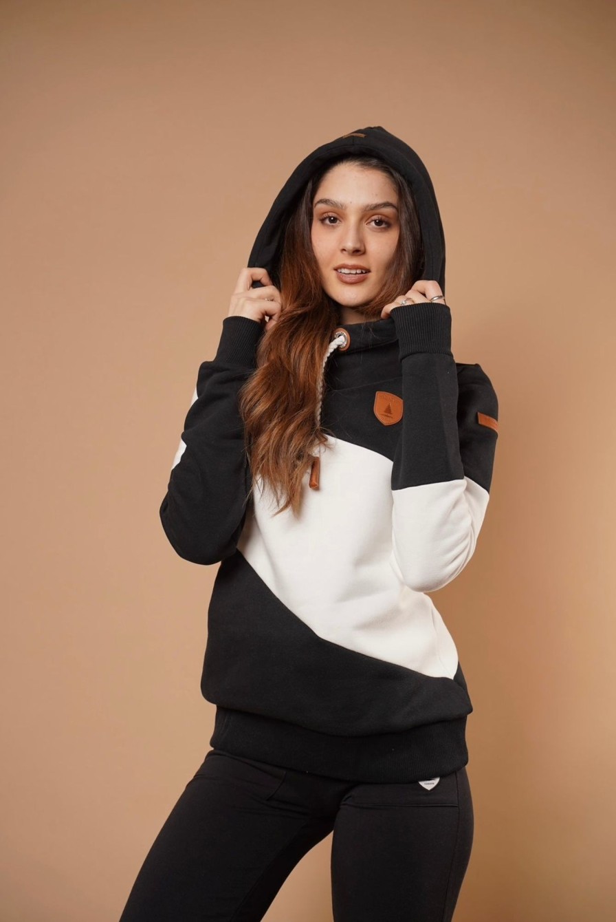 Women Wanakome Hoodies | Selene Mix Hoodie Black