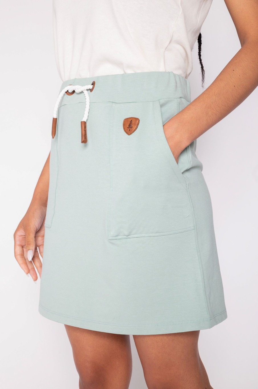 Women Wanakome Bottoms | Jaya Lux Green Bay Pocket Skirt