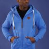 Men Wanakome Hoodies | Zeus Strong Blue Zip Hoodie