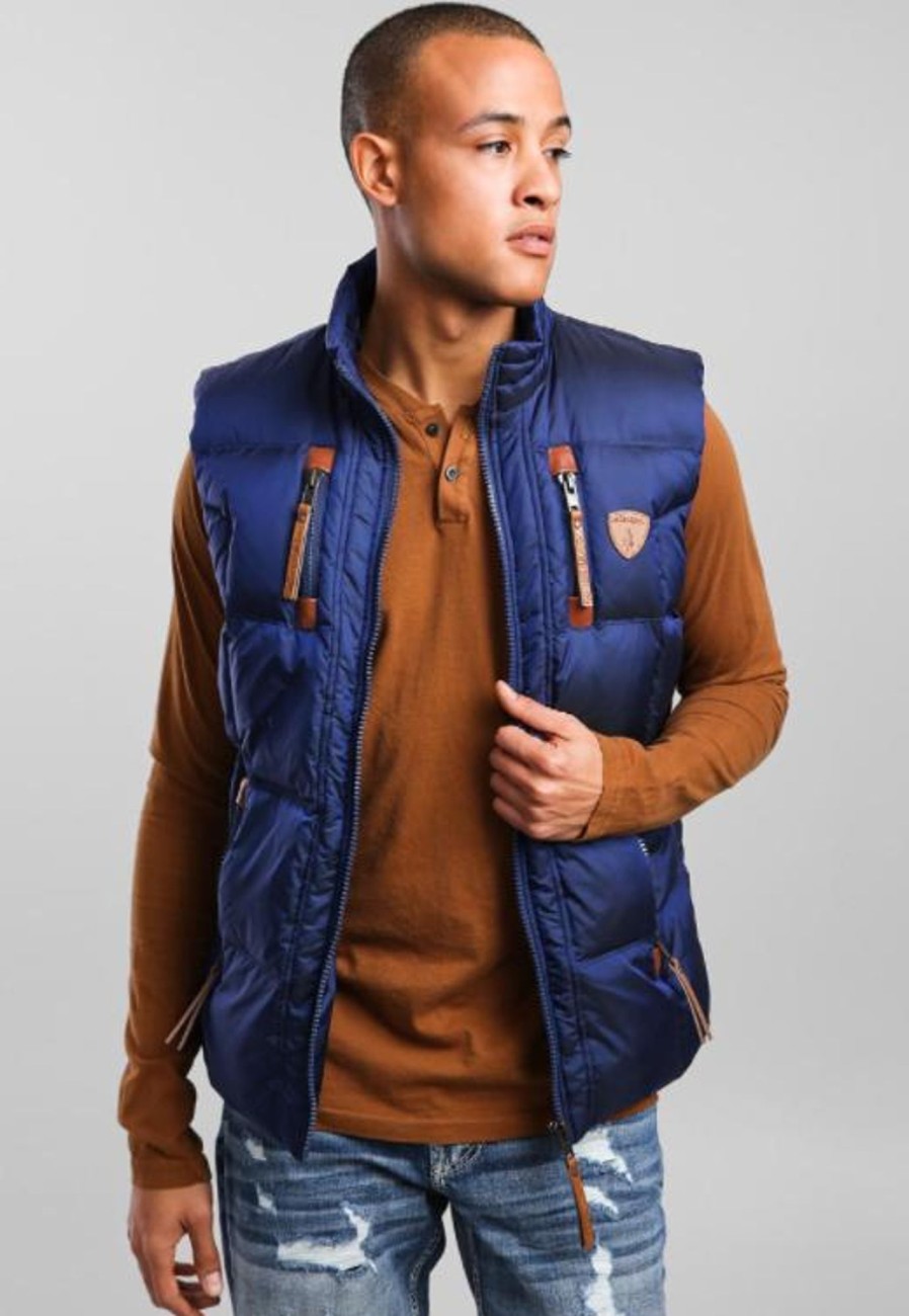 Men Wanakome Outerwear | Vick Vest - Navy