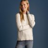 Women Wanakome Sweaters | Raven Ivory Cable Knit Sweater