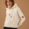 Women Wanakome Hoodies | Hydra Oatmeal Hoodie White