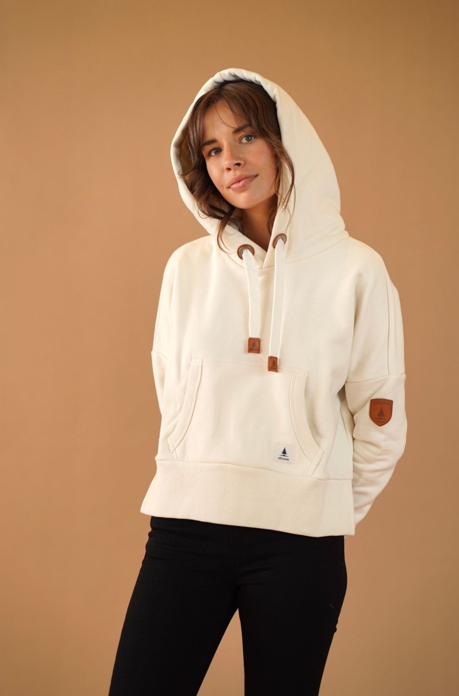 Women Wanakome Hoodies | Hydra Oatmeal Hoodie White