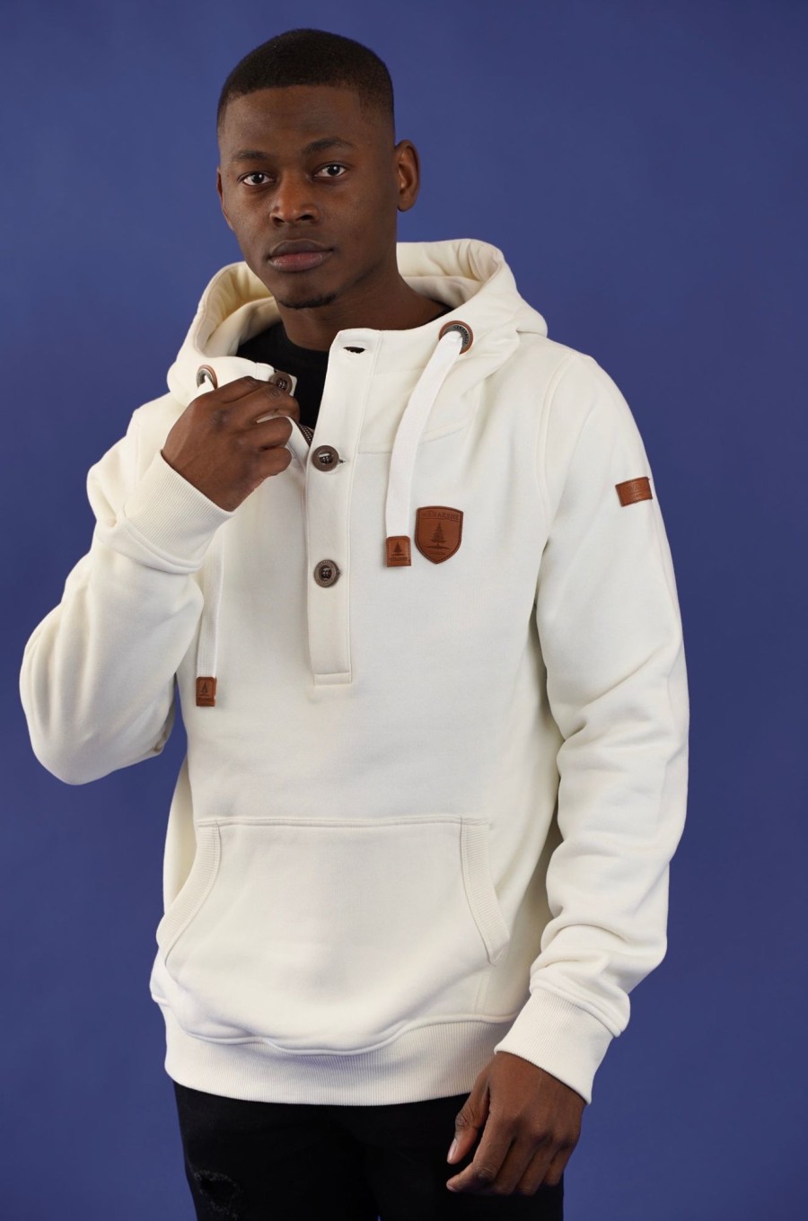 Men Wanakome Hoodies | Smallwood Oatmeal Hoodie White