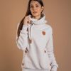 Women Wanakome Hoodies | Artemis Heather Oatmeal Hoodie White