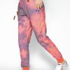 Women Wanakome Bottoms | Ida Clay Black Tie-Dye Jogger