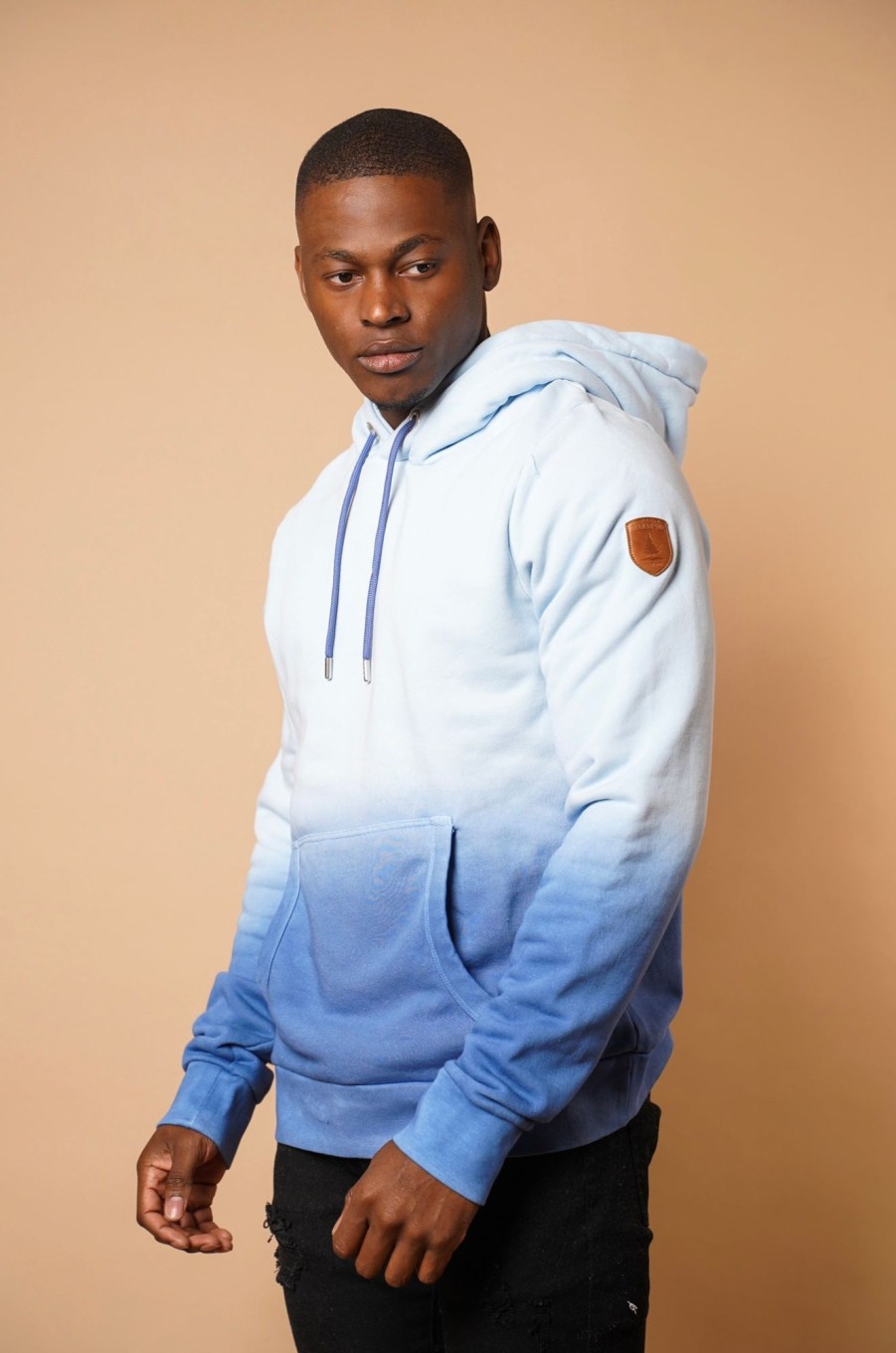 Men Wanakome Hoodies | Marsh Gradient Hoodie In Indigo Navy