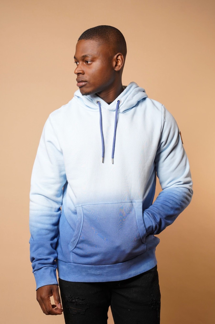 Men Wanakome Hoodies | Marsh Gradient Hoodie In Indigo Navy