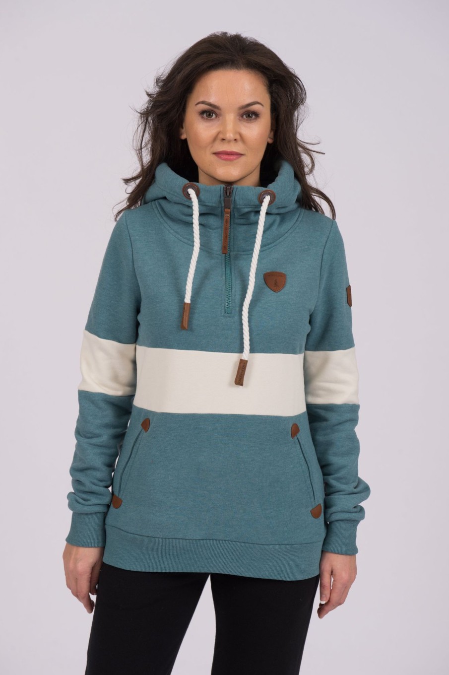 Women Wanakome Hoodies | Delia Stormy Teal Hoodie