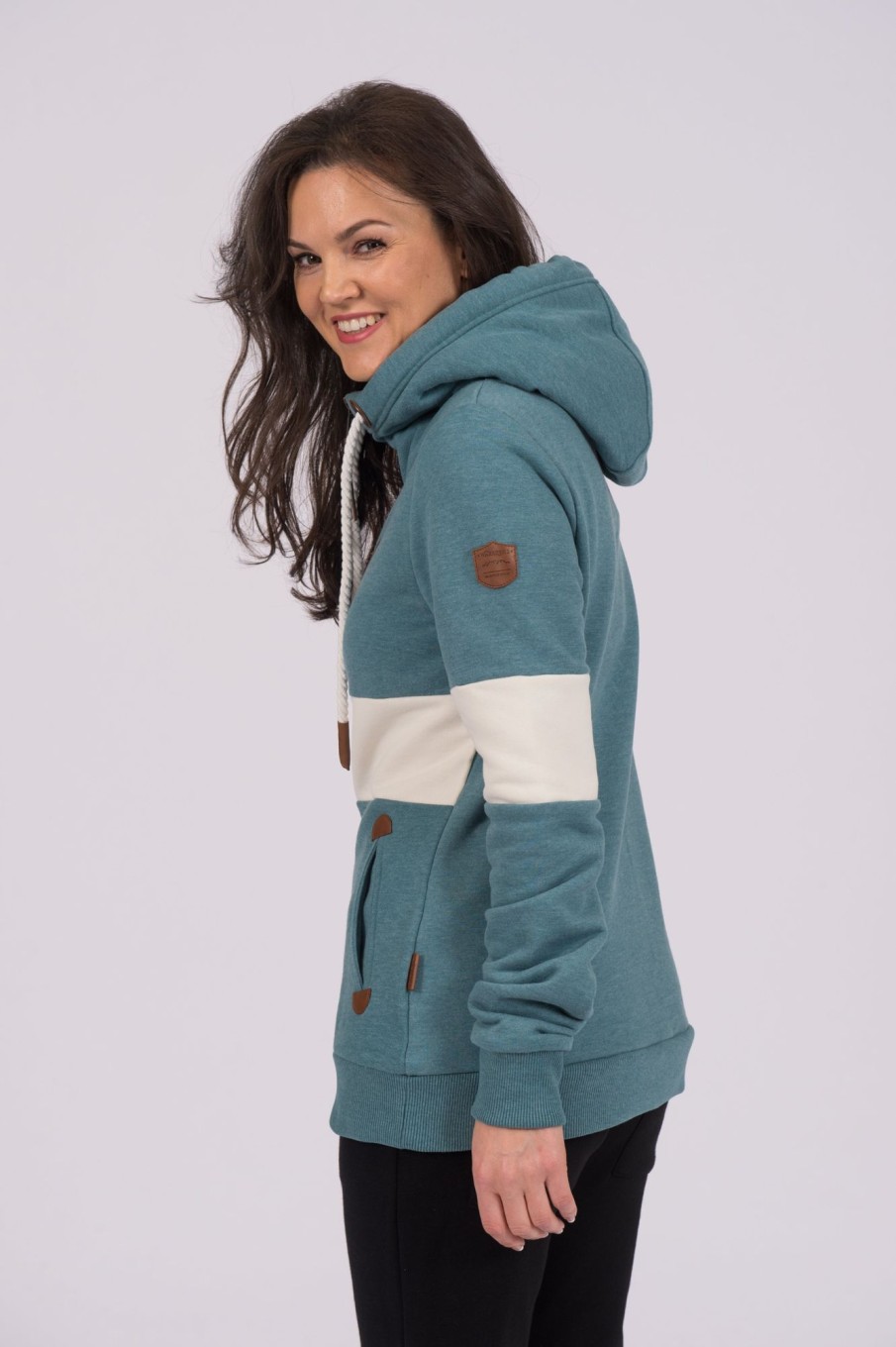 Women Wanakome Hoodies | Delia Stormy Teal Hoodie