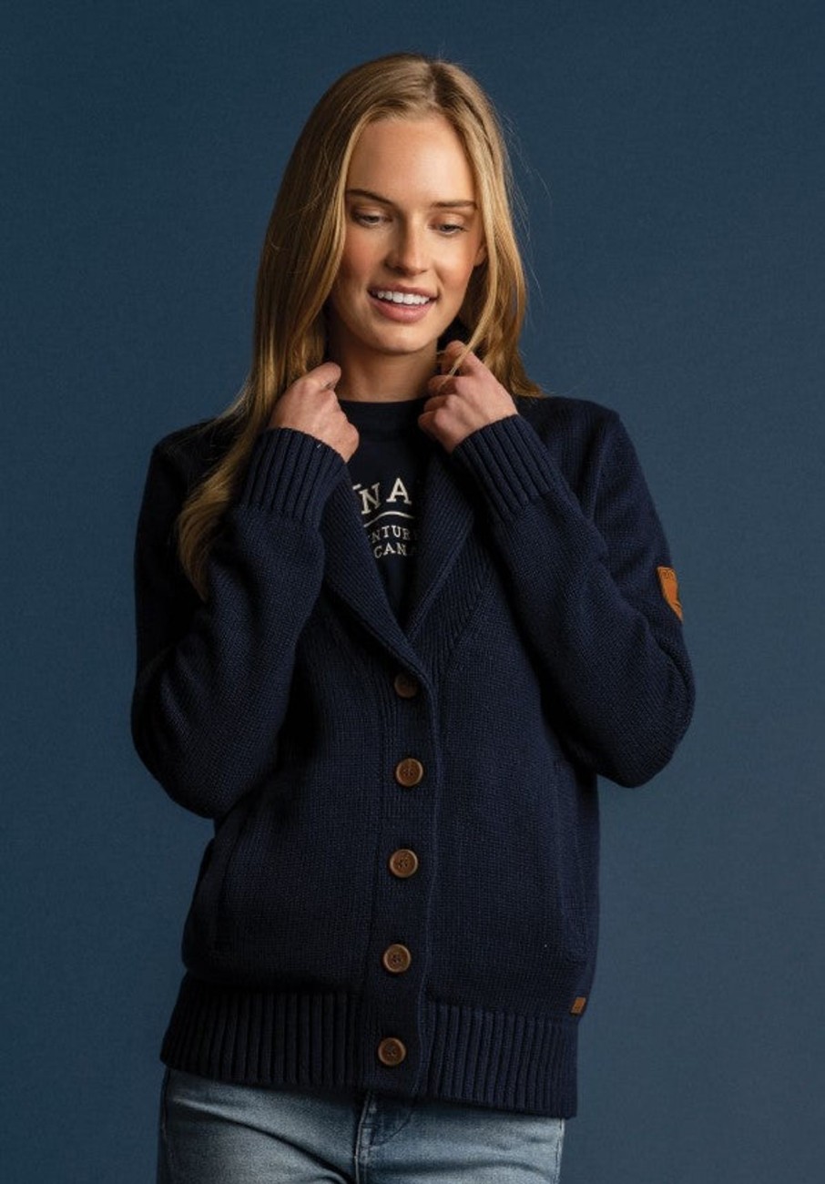 Women Wanakome Sweaters | Blaze Cardigan Navy