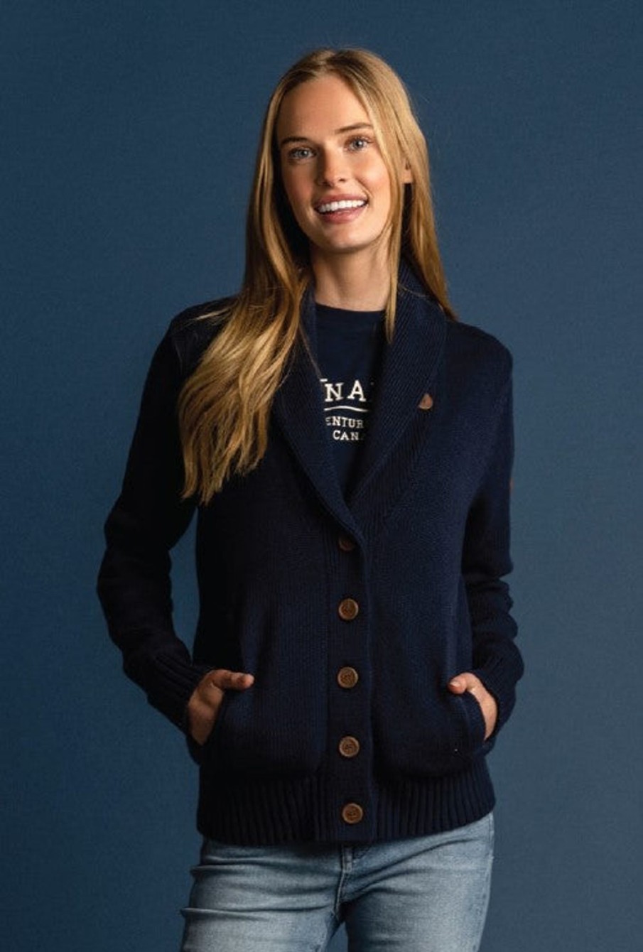 Women Wanakome Sweaters | Blaze Cardigan Navy