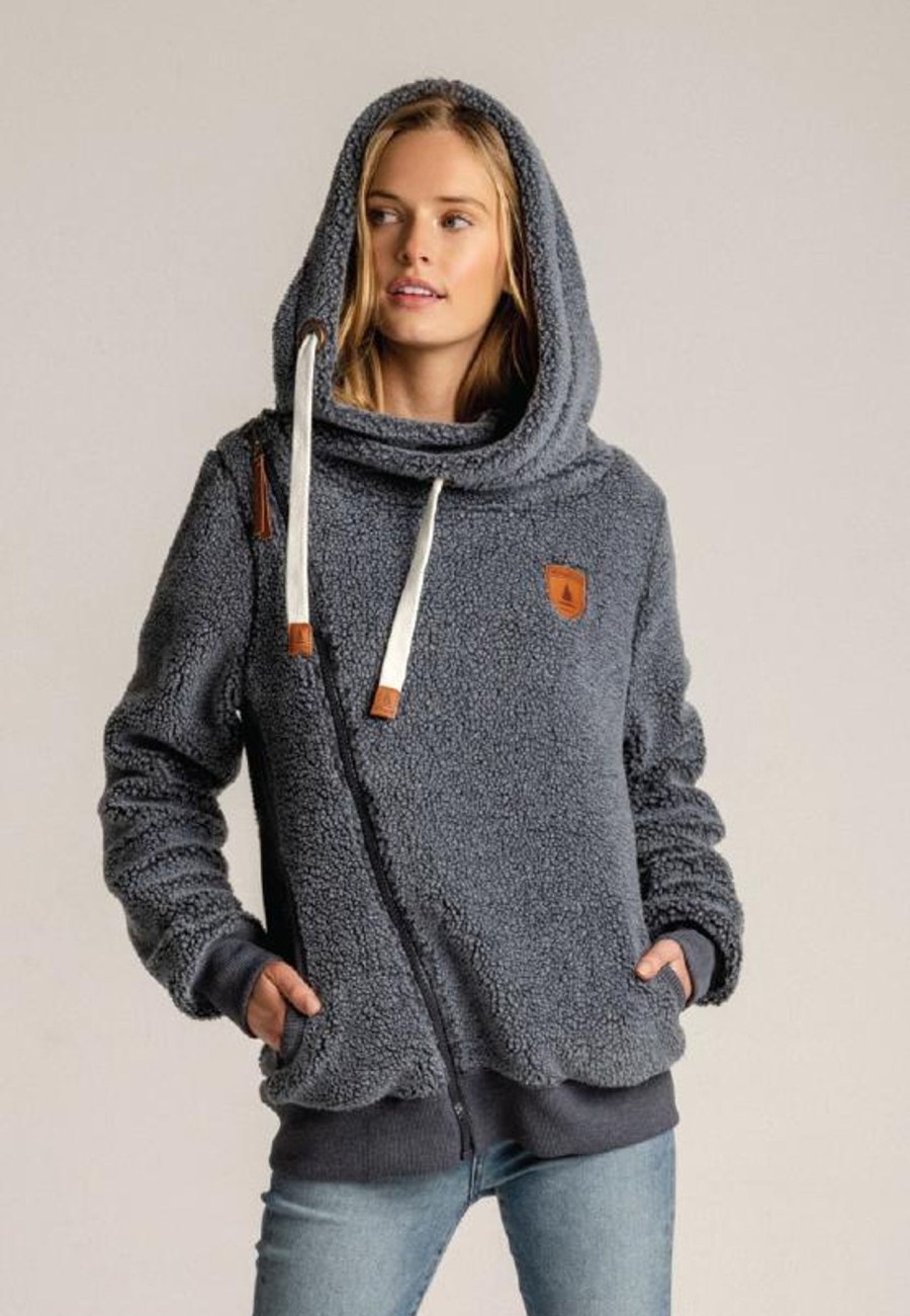 Women Wanakome Hoodies | Bliss Sherpa Denim Hoodie