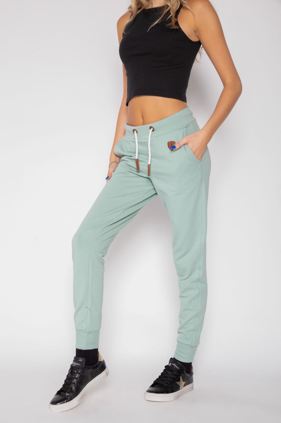 Women Wanakome Bottoms | Ida Lux Green Bay Jogger