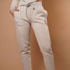 Women Wanakome Bottoms | Adley Heather Oatmeal Jogger White