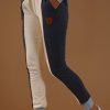 Women Wanakome Bottoms | Birdwell Navy/Oatmeal Jogger White