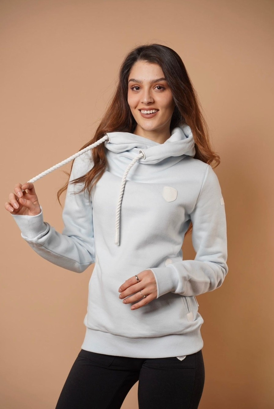 Women Wanakome Hoodies | Artemis White Cloud Hoodie Blue