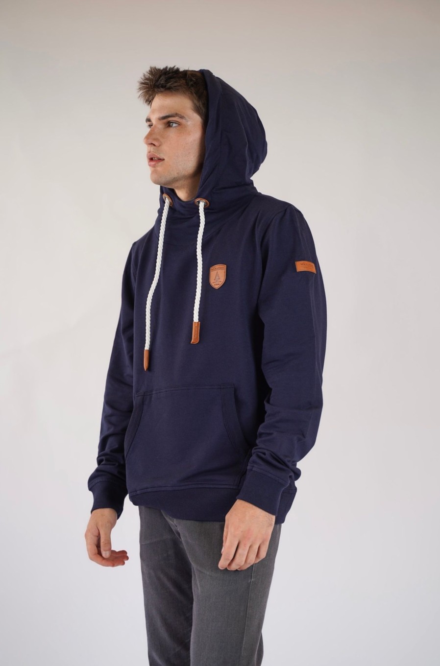 Men Wanakome Hoodies | Cascade Clux Navy