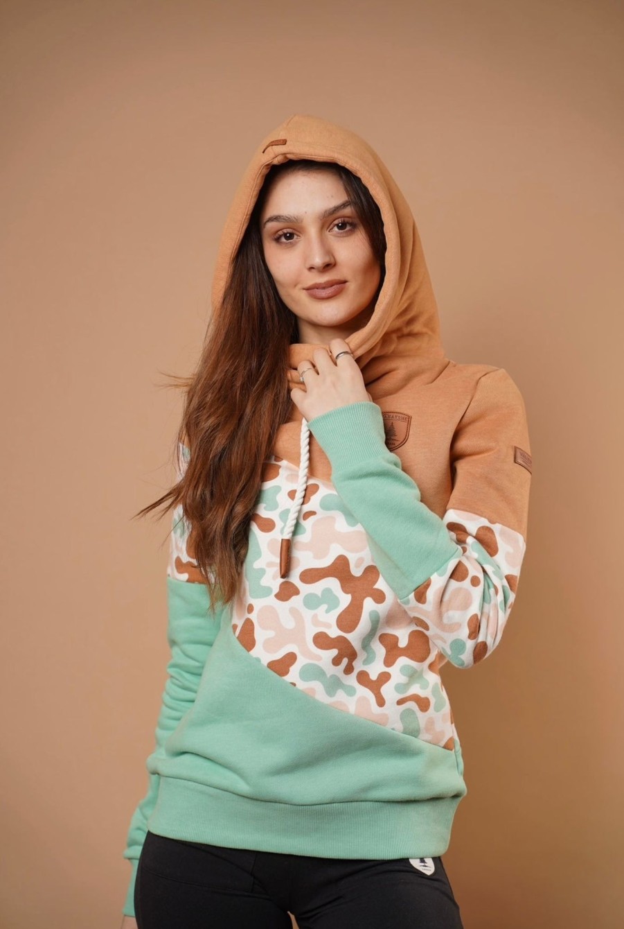 Women Wanakome Hoodies | Selene Cookie Mix Hoodie Brown