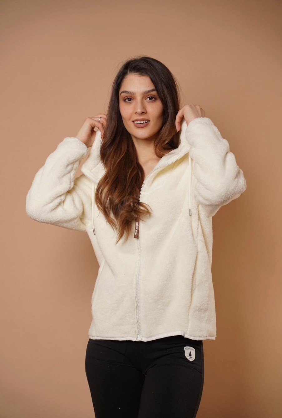 Women Wanakome Hoodies | Nova Supersoft Sherpa In Ivory White