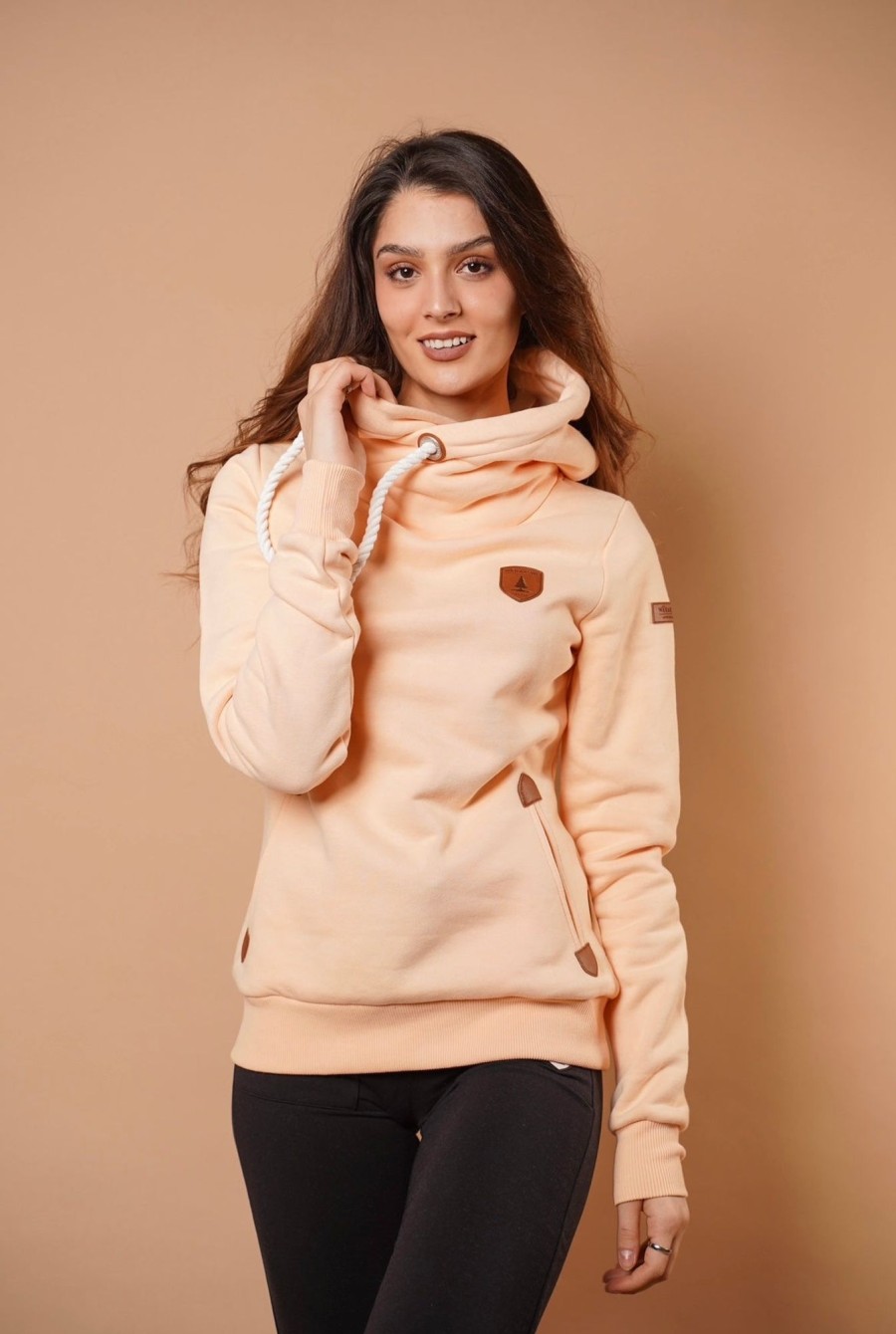 Women Wanakome Hoodies | Artemis Peach Hoodie Pink