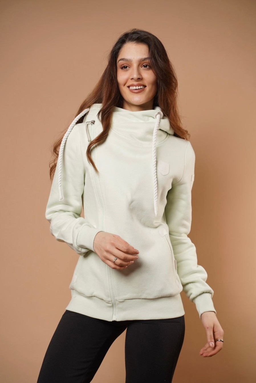 Women Wanakome Hoodies | Athena White Apple Hoodie Green