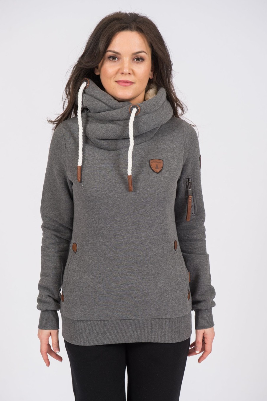 Women Wanakome Hoodies | Earhart Dark Heather Grey Hoodie