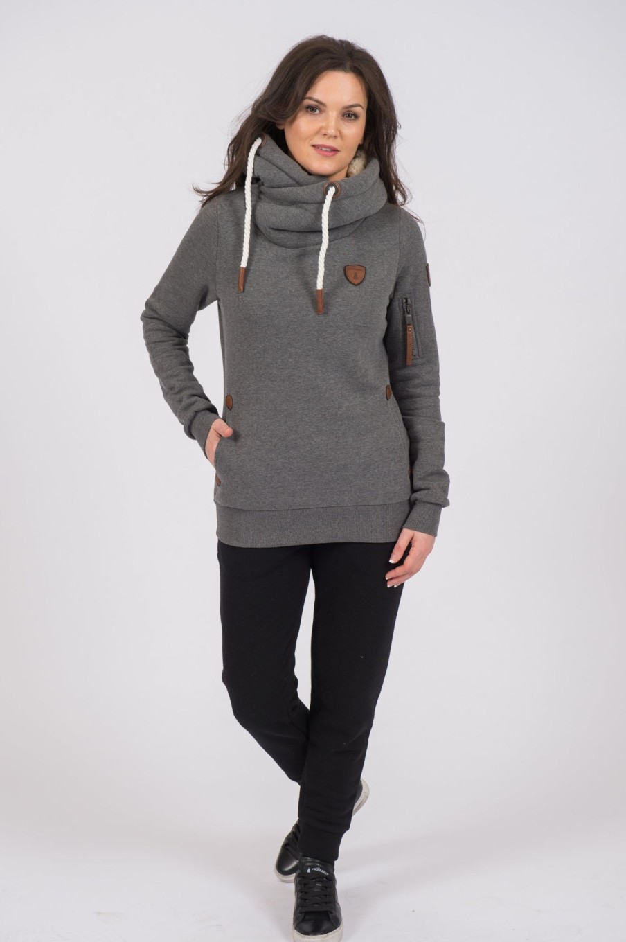 Women Wanakome Hoodies | Earhart Dark Heather Grey Hoodie