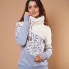 Women Wanakome Hoodies | Selene Print Hoodie In Ivory Mix Blue